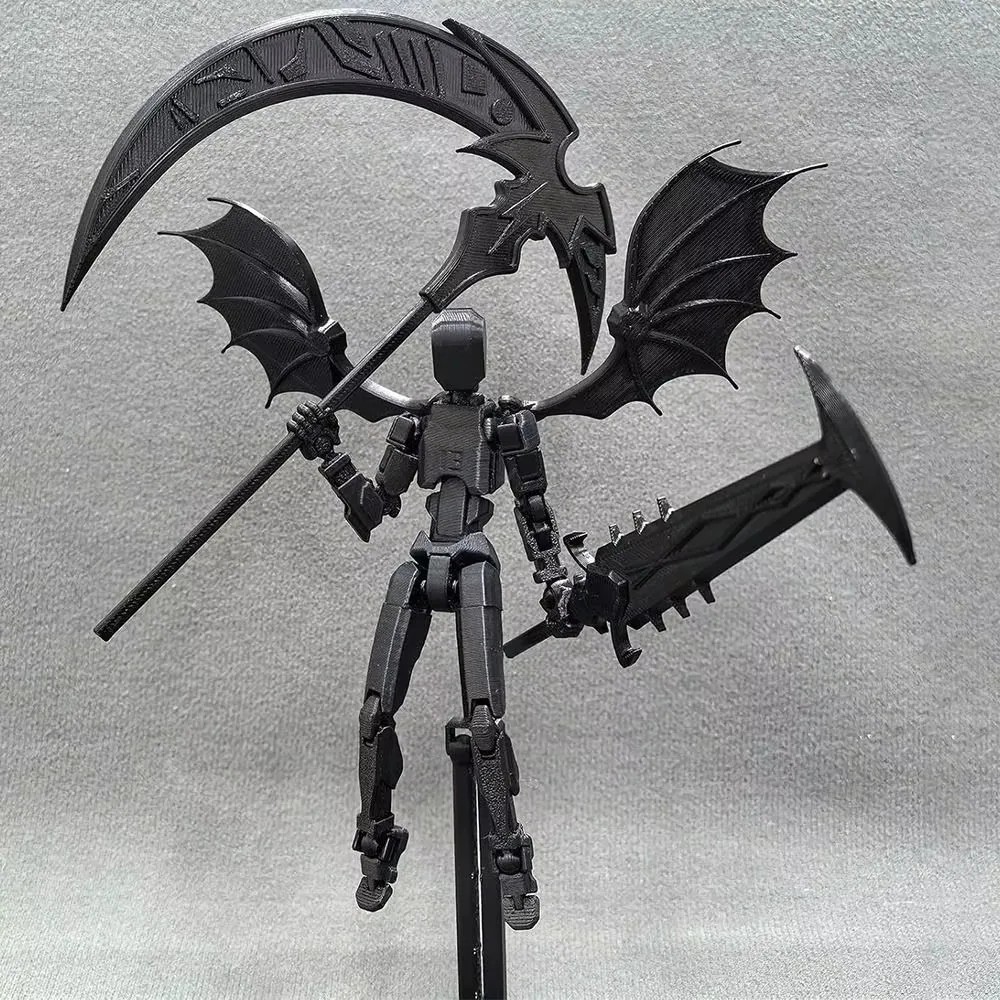3D Printed Reaper Robot Model – Multi-Jointed Movable Desktop Decoration Action Figure