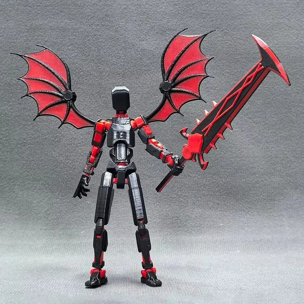 3D Printed Reaper Robot Model – Multi-Jointed Movable Desktop Decoration Action Figure