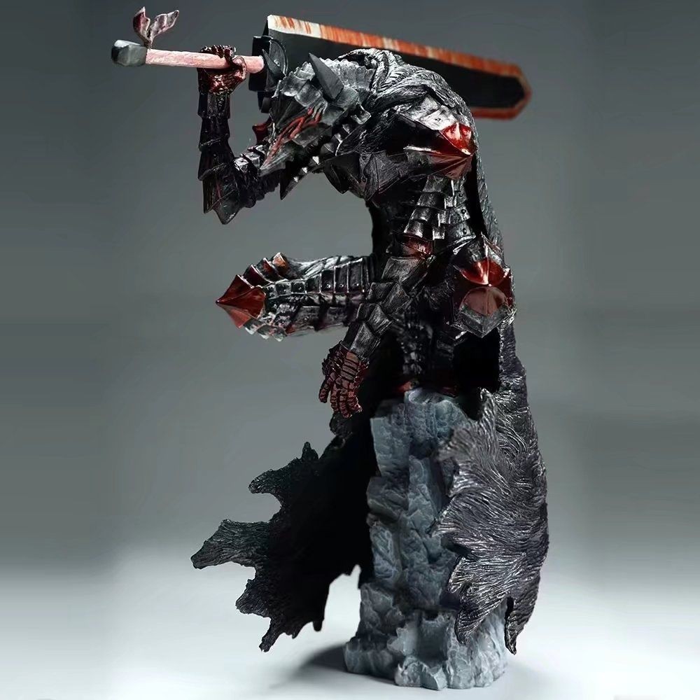 25cm Berserk Guts Action Figure – Berserker Armor Black Swordsman Model