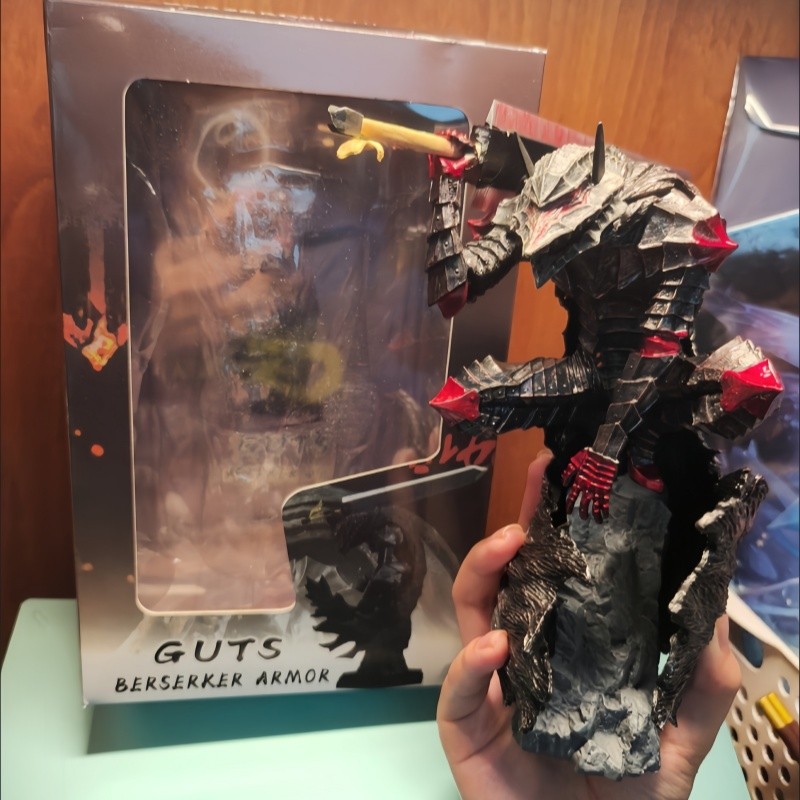 25cm Berserk Guts Action Figure – Berserker Armor Black Swordsman Model
