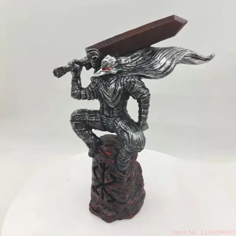 25cm Berserk Guts Action Figure – Berserker Armor Black Swordsman Model