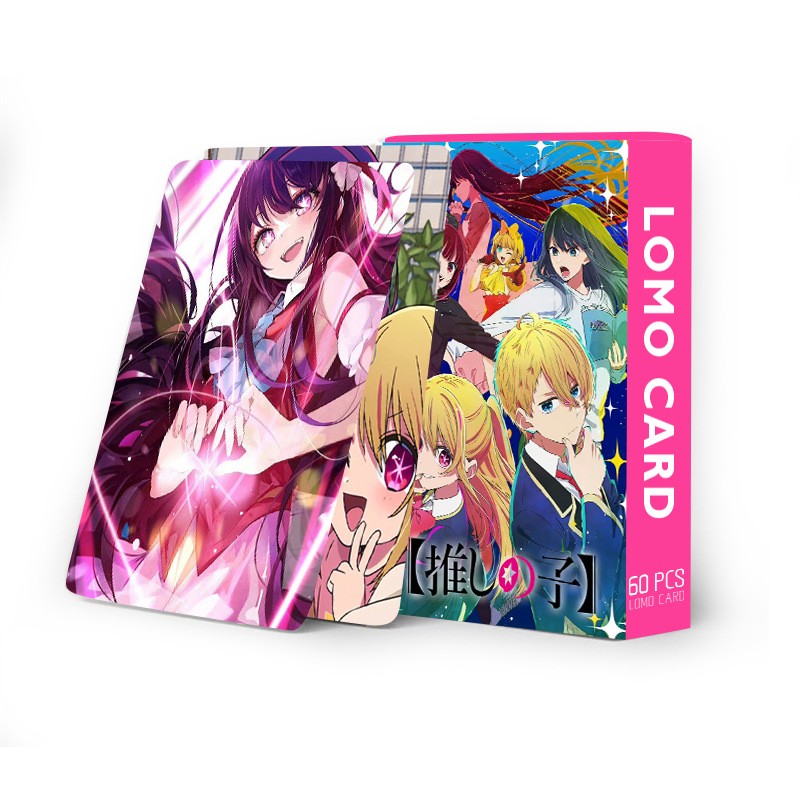 60PCS/Set Anime Oshi No Ko Lomo Cards – HD Printed Photo Cards for Fans