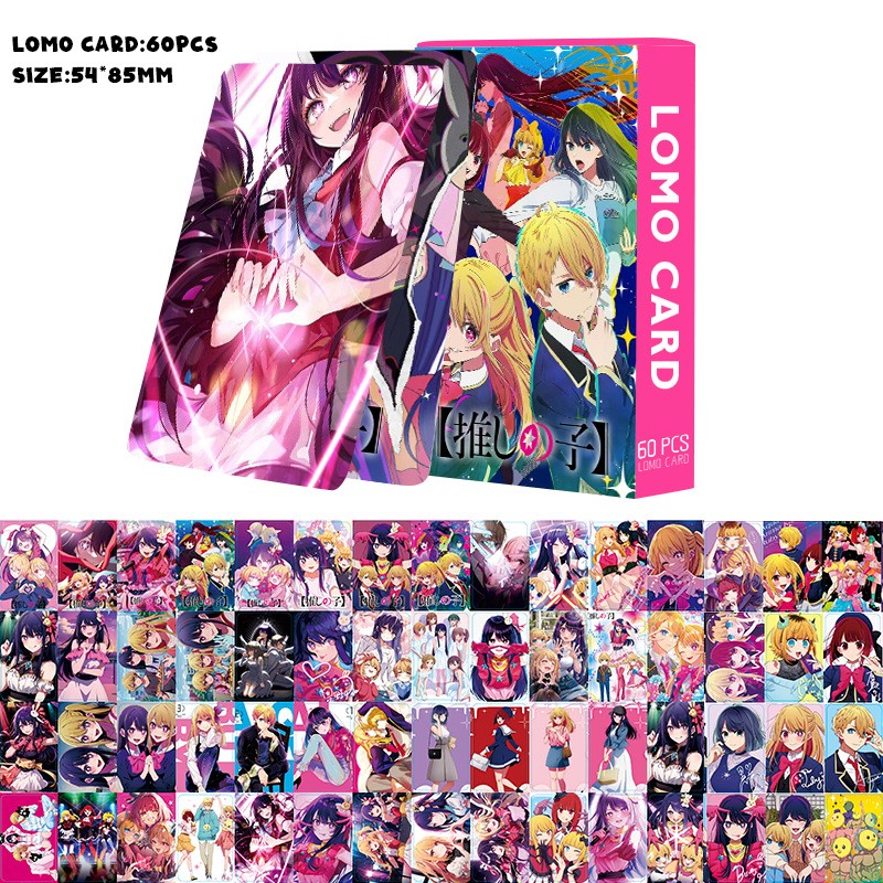 60PCS/Set Anime Oshi No Ko Lomo Cards – HD Printed Photo Cards for Fans