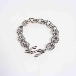 Niche Titanium Steel Necklace Men's And Women's High-grade Double Ring Clavicle Chain