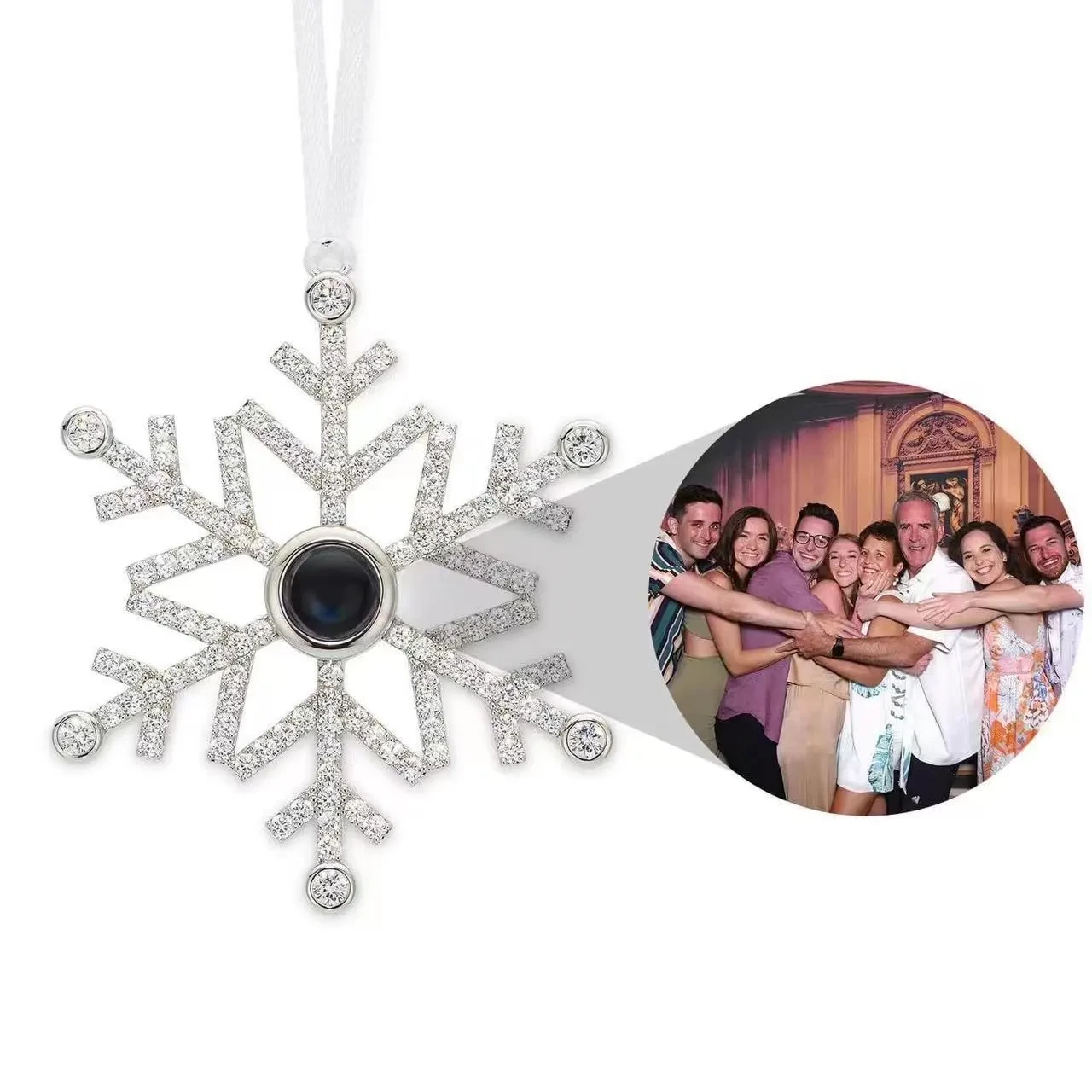 Personalized snowflake pendant