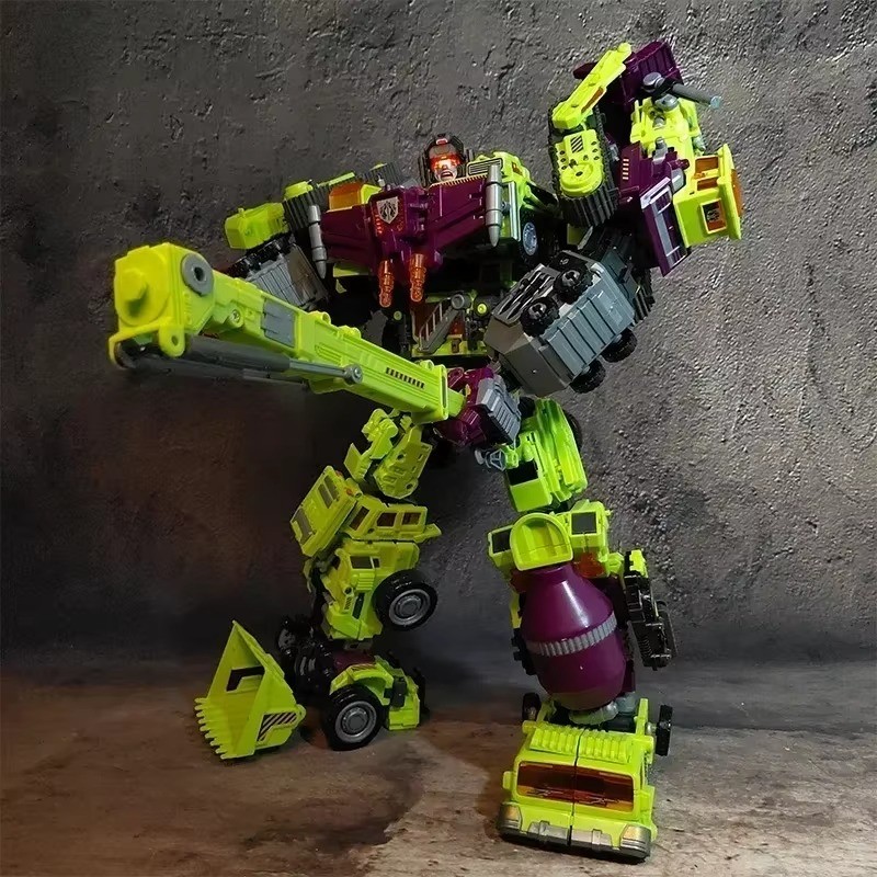 6 IN 1 NBK 42CM Devastator Toy – Transformation KO Robot Car Combination Action Figure