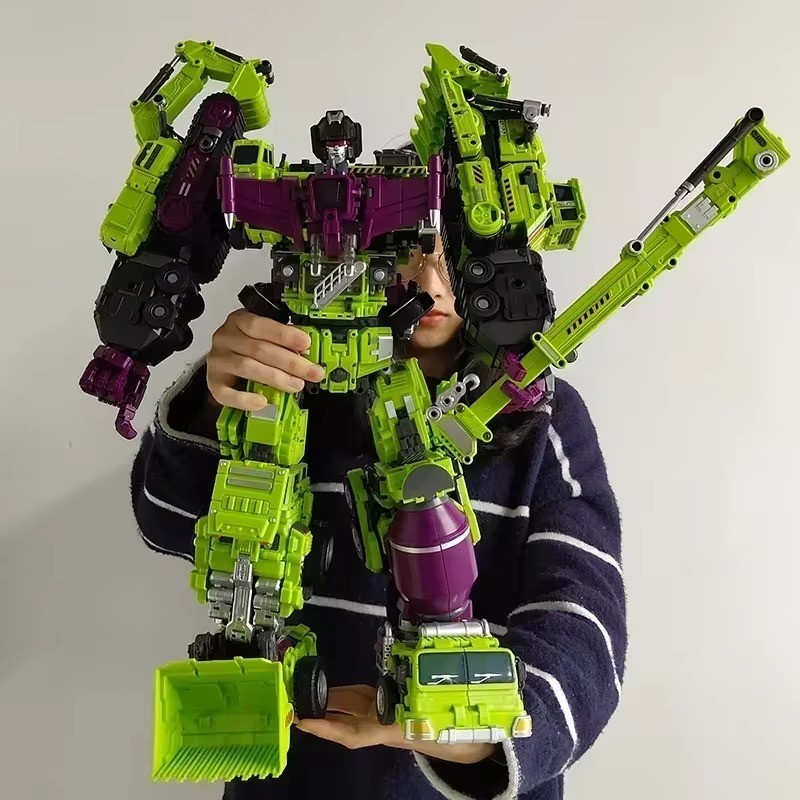 6 IN 1 NBK 42CM Devastator Toy – Transformation KO Robot Car Combination Action Figure