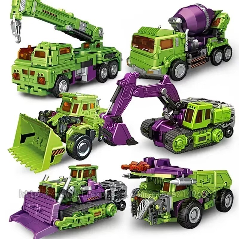 6 IN 1 NBK 42CM Devastator Toy – Transformation KO Robot Car Combination Action Figure