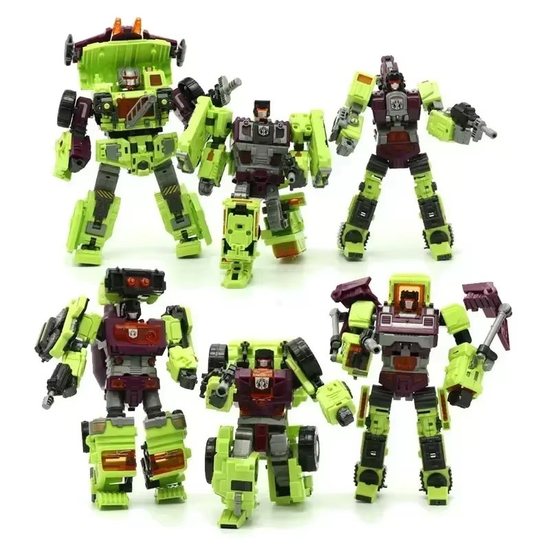 6 IN 1 NBK 42CM Devastator Toy – Transformation KO Robot Car Combination Action Figure