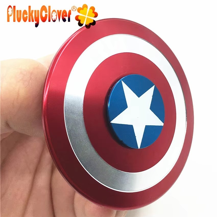 Captain America Hand Fidget Spinner – Metal Superheroes Metallic Gyro