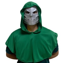 High-Quality Latex Movie Full Face Helmet – Halloween Supervillain Doctor Doom Adult Resin Mask