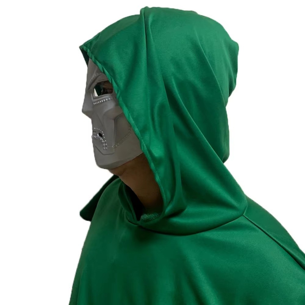 High-Quality Latex Movie Full Face Helmet – Halloween Supervillain Doctor Doom Adult Resin Mask