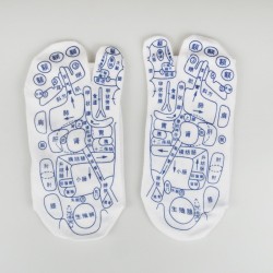 Reflexology Chart Socks with Trigger Point Massage Tool