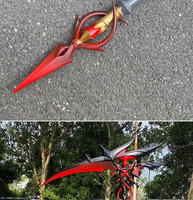 Arlecchino Sickle The Knave – Genshin Impact Cosplay Props Weapons