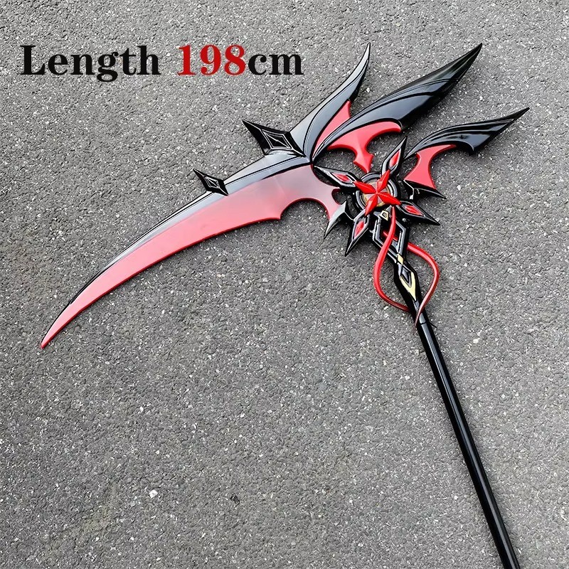 Arlecchino Sickle The Knave – Genshin Impact Cosplay Props Weapons