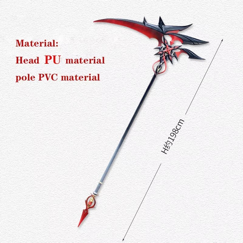 Arlecchino Sickle The Knave – Genshin Impact Cosplay Props Weapons