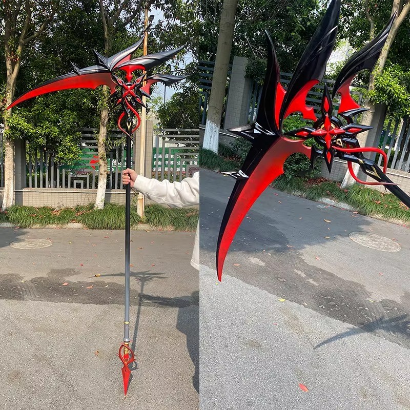 Arlecchino Sickle The Knave – Genshin Impact Cosplay Props Weapons