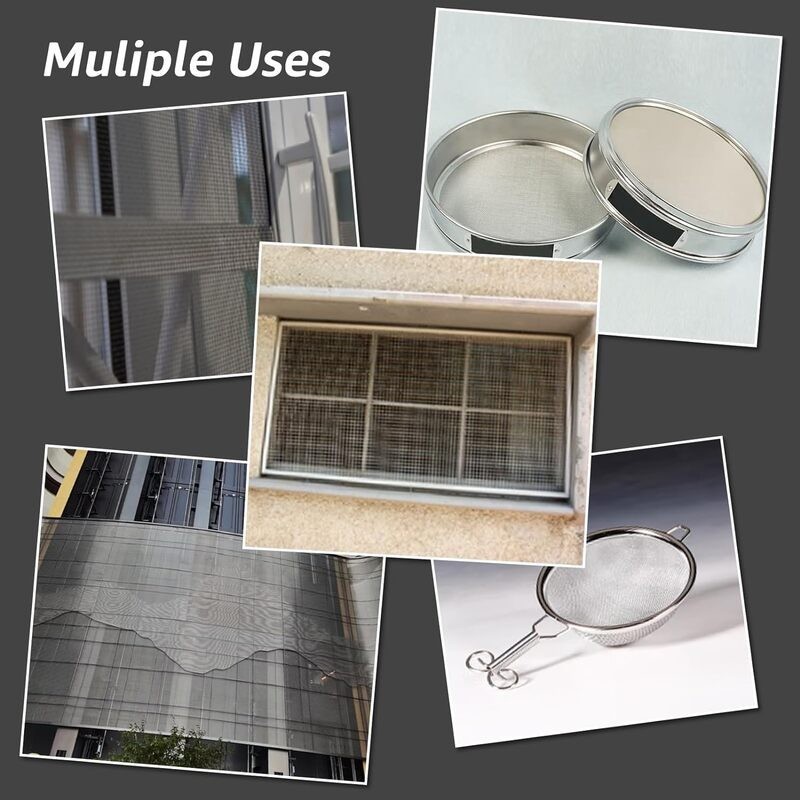 6pcs Metal Mesh Screen Sheets Steel Filter Plates