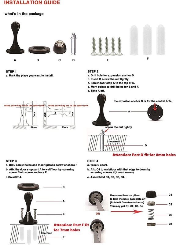 Magnetic Door Stop Door Stopper 2