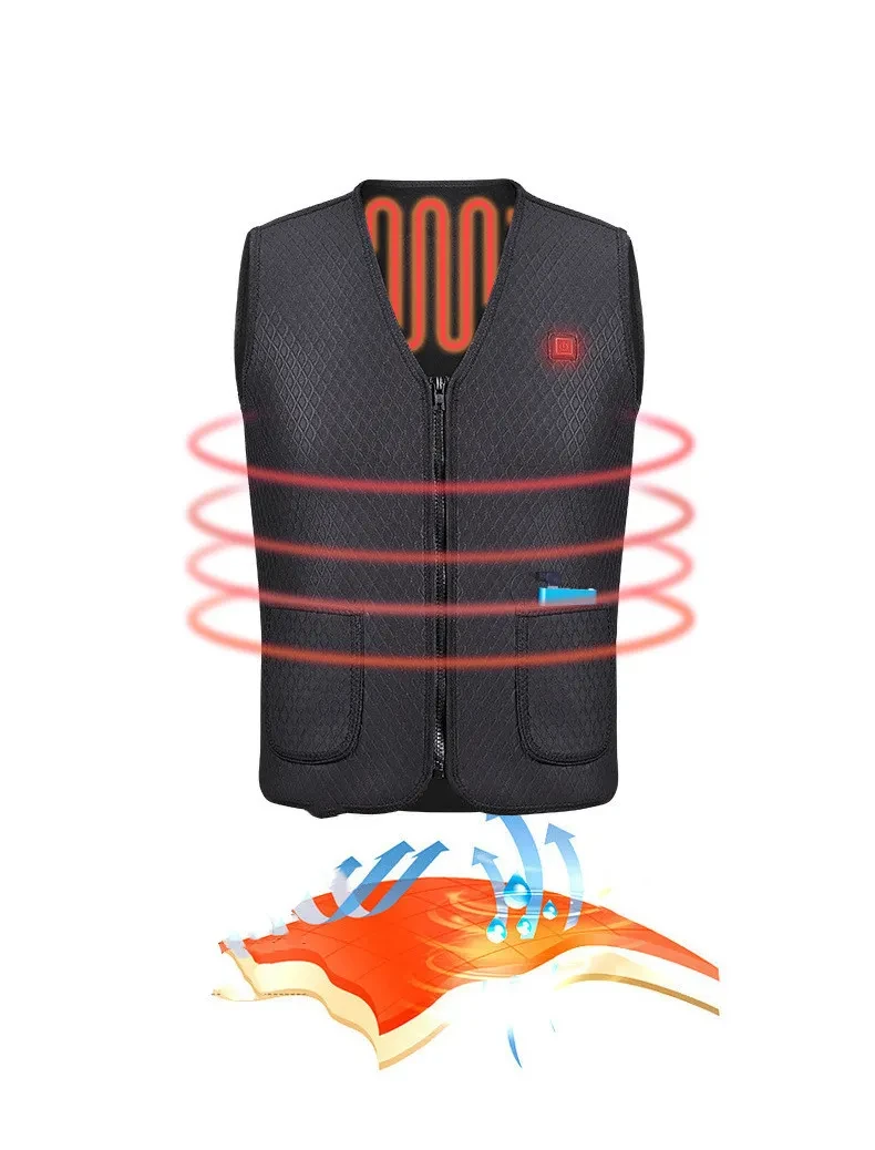 Outdoor Riding Skiing Fishing Electric Heated Vest