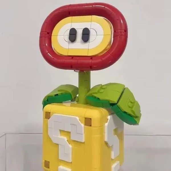 NEW MOC Piranha Plant Model – Fit Flame Flower Assembled Building Block Brick