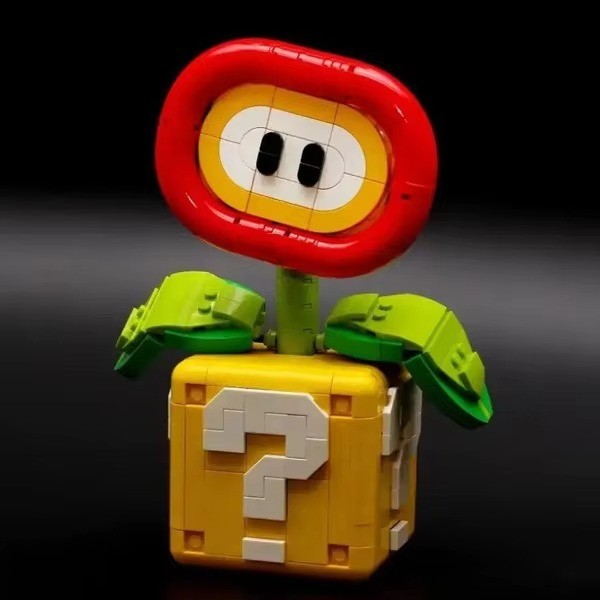 NEW MOC Piranha Plant Model – Fit Flame Flower Assembled Building Block Brick