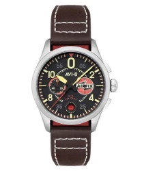 AVI-8 Spitfire Lock Chronograph Airfix Edition Raven Black Dial Quartz AV-4089-09 Men's Watch