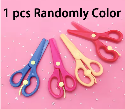Preschool Cutting Pasting Cut Lines Fruits Animals Paper Projects Kids Learn Scissor Skills Activity Book & Safe Scissors