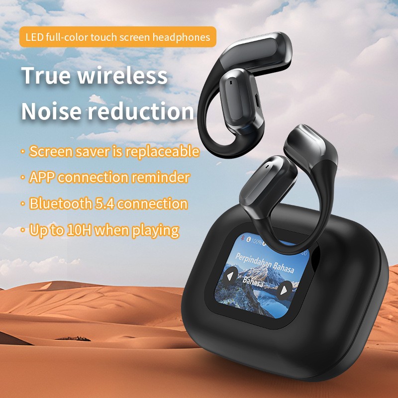 True Wireless Stereo Earbuds, HiFi Sound, Black.