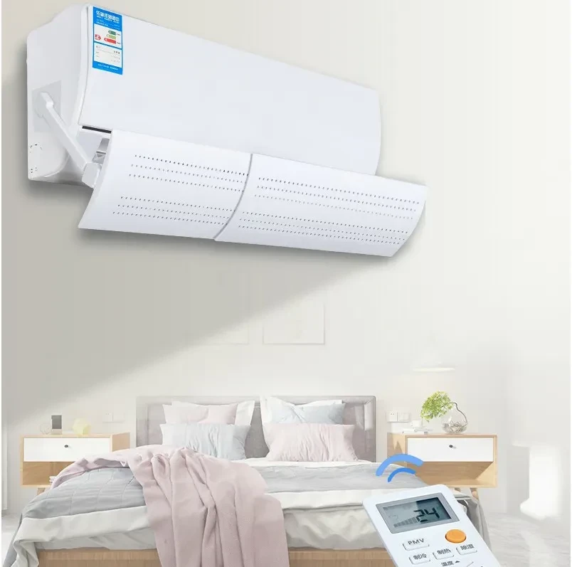 Adjustable Air Conditioner Wind Deflector to Prevent Direct Airflow