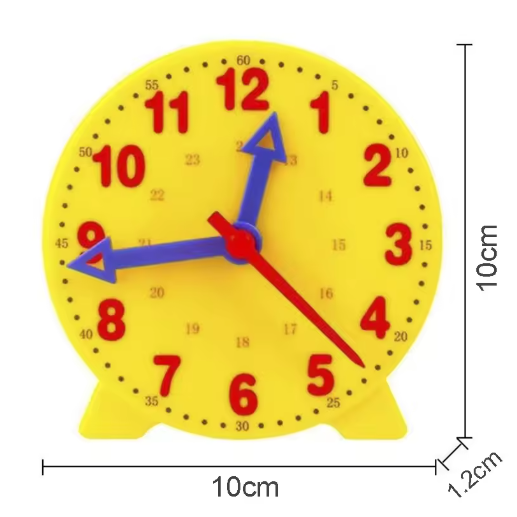 Children Montessori Clock Educational Toys Hour Minute Second Cognition Matching Puzzle Toys Kids Early Preschool Teaching Aids