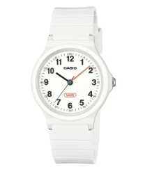 Casio Pop Analog White Bio Based Resin Strap White Dial Quartz LQ-24B-7B Women's Watch