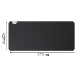 Wireless Fast Charging Large Leather Mouse Pad