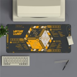 Virtual War Themed Oversized Lock-Edge Mouse Pad
