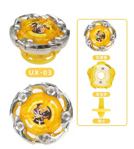 Chama Única Bey-X Starter Dran Buster, Hells Hammer, Wizardod WIZROD, UX-01, 02,03, Brinquedos para Crianças