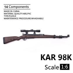1/6 KAR 98K Mauser Rifle Gun Model – Coated Plastic Military Model Accessories for 12