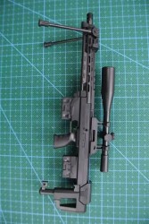 1/6 DSR-1 Sniper Rifle Gun Model – Black Coated Plastic Military Model Accessories