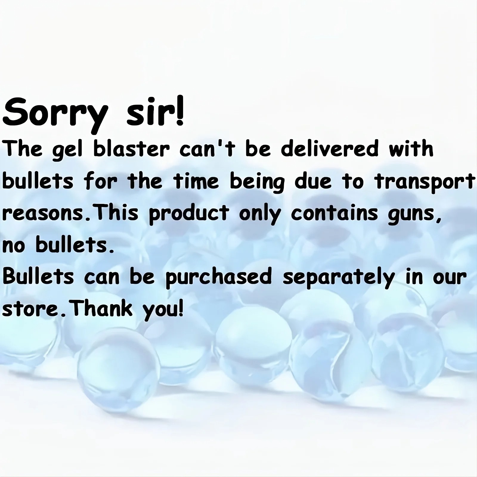 Electric Gel Gun in Transparent Black – Fully Automatic Splatter Ball Toy