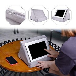 iPad Pillow Stand Grey