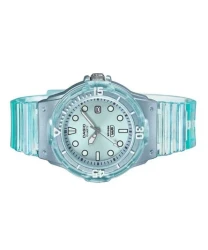 Casio POP Analog Resin Strap Blue Dial Translucent Quartz LRW-200HS-2EV 100M Womens Watch