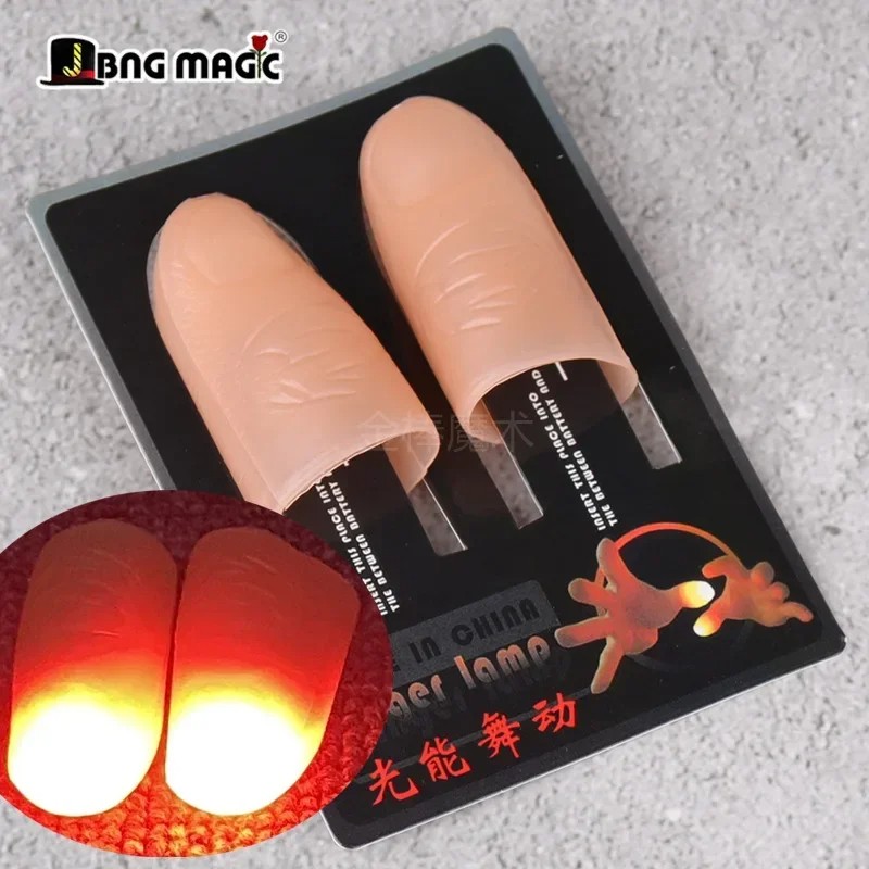 2 Pcs/Set Magic Thumbs Light Toys for Adults – Magic Trick Props, Blue LED Flashing Fingers