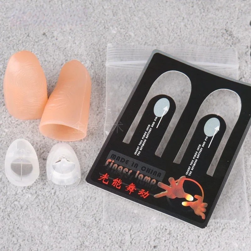 2 Pcs/Set Magic Thumbs Light Toys for Adults – Magic Trick Props, Blue LED Flashing Fingers