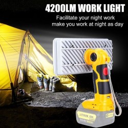 Cordless LED Work Light Power by DeWalt battery