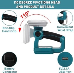 Cordless LED Work Light Power by Bosch battery