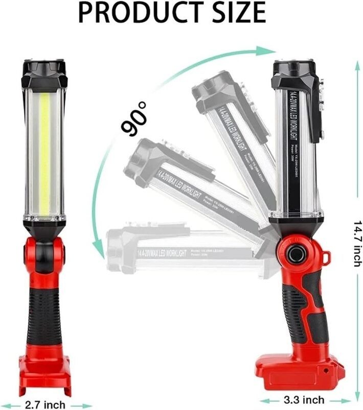 Cordless LED Work Light Power by Milwaukee battery