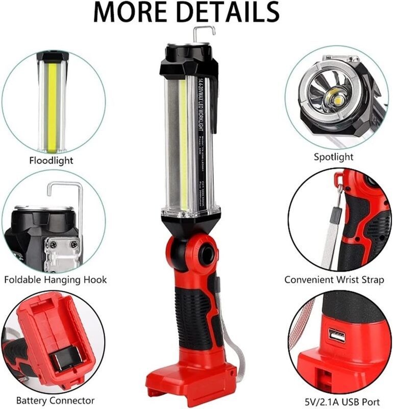 Cordless LED Work Light Power by Milwaukee battery