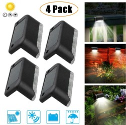 Solar Lights Outdoor Garden Deck Step Stair Lamps