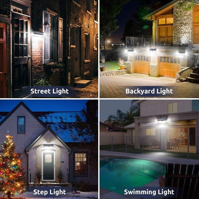 102 LED Solar Wall Lights Motion Sensor Wall Lamp