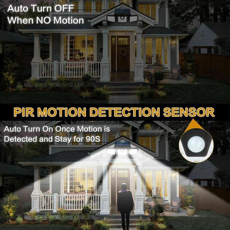 Solar Wall Lights Wall Security Flood Lamp