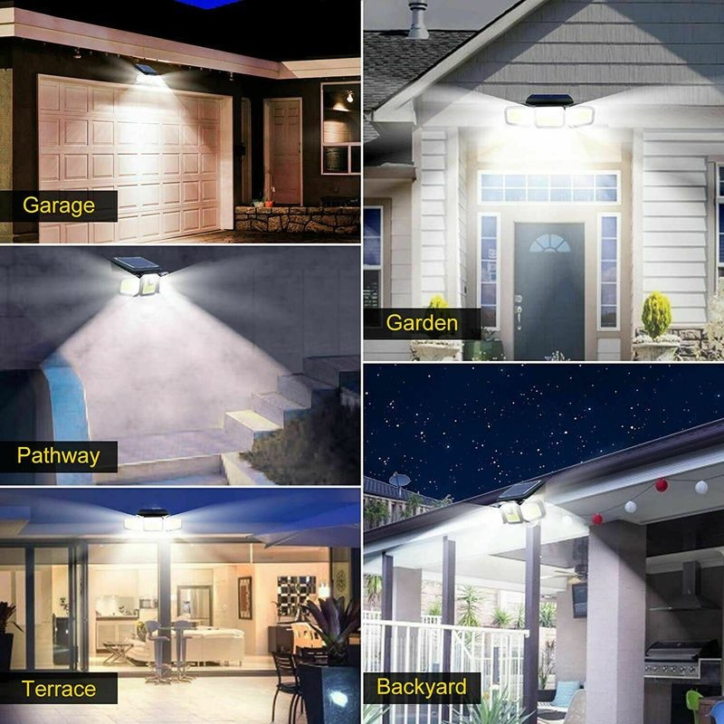 Solar Wall Lights Wall Security Flood Lamp